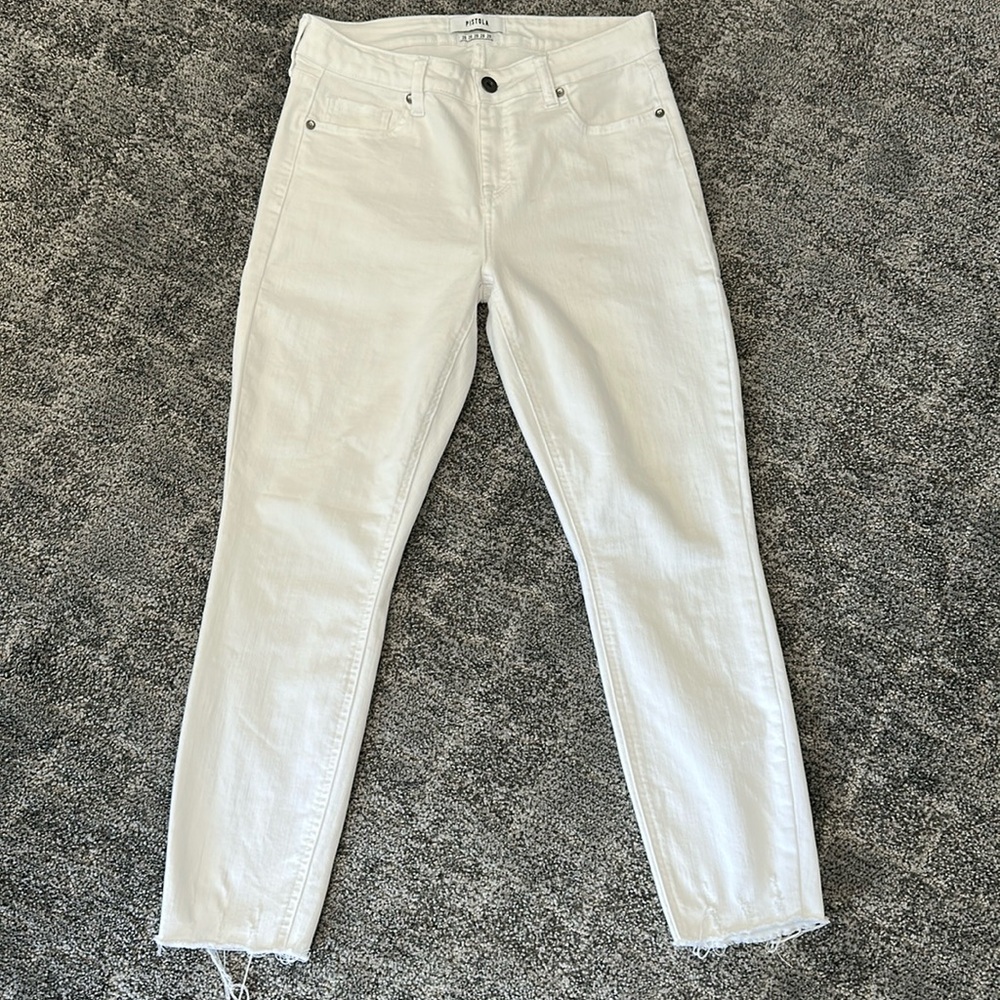 PISTOLA Freestyle Jennifer Skinny Frayed Hem Jean Size 28
